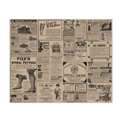 Kraft-Geschenkpapier TIMES 38 x 31 cm, 1000 Stück