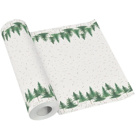 PREMIUM-Papiertischläufer auf Rolle, „Conifer Forest“, 40 cm x 24 m, 1 Stück