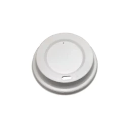 Deckel aus Zuckerrohr für Becher, Durchmesser 80 mm, 50 Stück