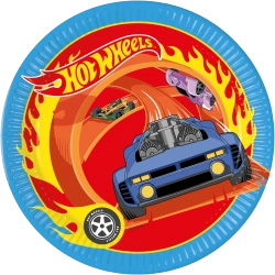 Papierteller „Hot Wheels“, 23 cm, 8 Stück