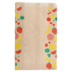 Papiertüte für Obst, 1,5 kg, 19+8 x 30 cm, 250 Stück