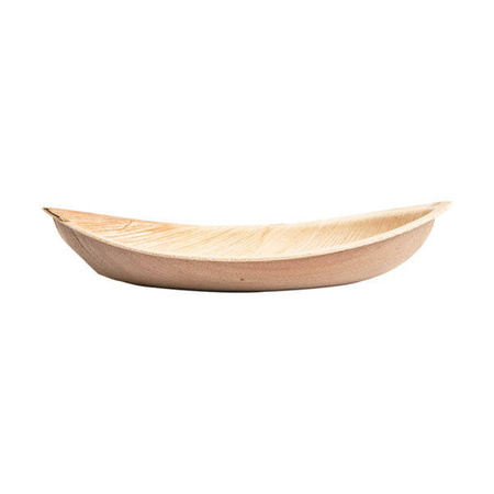 Schale aus Palmblättern „Kajak“, 21 x 11 x 4 cm, 25 Stück