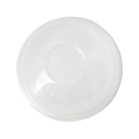 PLA-Deckel, gewölbt, ohne Öffnung, Durchmesser 95 mm, 100 Stück