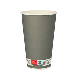 Papierbecher „Beer“, grau, 400 ml, Durchmesser 90 mm, 20 Stück