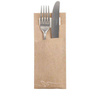 Besteckbeutel mit weißer Serviette, 20 x 8,5 cm, 520 Stück