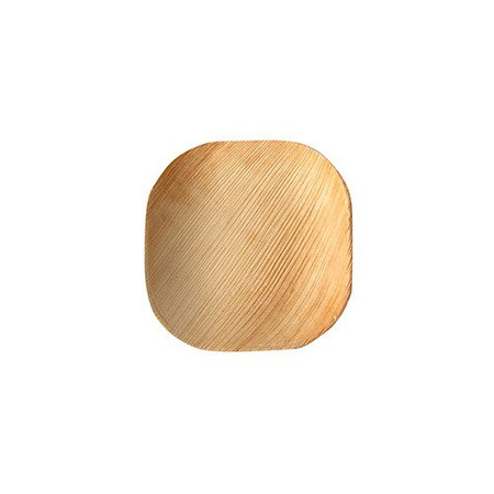 Teller aus Palmblättern, 10 x 10 x 1,5 cm, 25 Stück