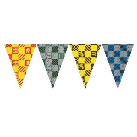 Papierfahnen-Girlande „Harry Potter“, 2,3 m, 1 Stück