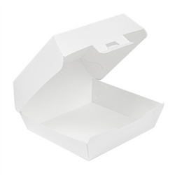 Thermobox für Burger, Weiß, Größe „XL“, 17,6 x 16,8 x 7,8 cm, 50 Stück