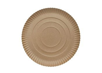 Runde, fettbeständige Kraftpappteller, 28 cm, 40 Stück