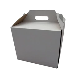 Konditoreibox mit Griff, 26 x 26 x 25 cm, 10 Stück