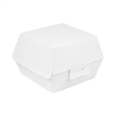 Thermobox für Burger, Weiß, Größe „L+“, 14,4 x 13,6 x 9,2 cm, 50 Stück
