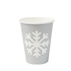 Grauer Pappbecher, Dispersionspapier, „Winter“, 350 ml, Durchmesser 90 mm, 50 Stück