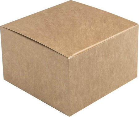 Burger-Box aus Kraftpapier, 14 x 14 x 9,5 cm, 100 Stück