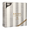 Servietten „Royal Collection Lines“, weiß-grau, 1/4, 3-lagig, 40 x 40 cm, 50 Stück