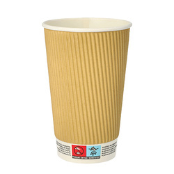 Wellpappe-Pappbecher, 450 ml, Durchmesser 90 mm, 25 Stück