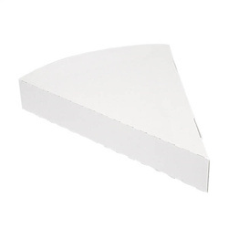 Dreieckige Pizzaschachtel, weiß, 18 x 23 x 3 cm, 100 Stück