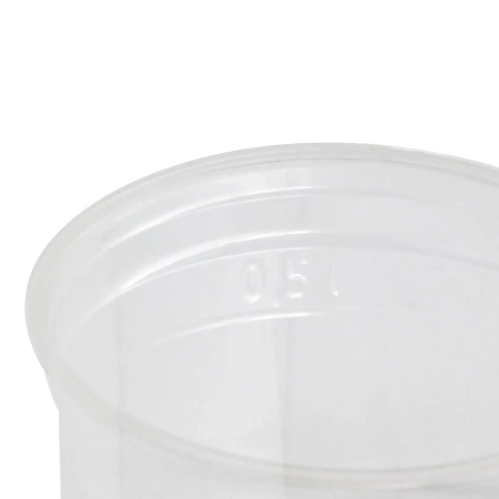 PLA-Becher, 500 ml, Durchmesser 95 mm, 50 Stück