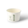 Weißer Papiereisbecher, 130 ml, Durchmesser 76 mm, 50 Stück