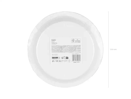 Pappteller "Konfetti", 23 cm, 6 St.