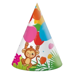 Papierhütchen „Jungle“, 6 Stück