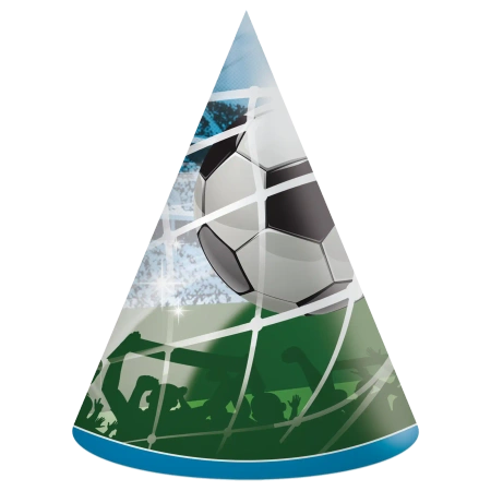 Papiermützen „Fußball“, 6 Stück