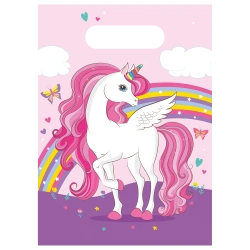 Plastiktüten „Unicorn“ 17 x 23 cm, 6 Stück