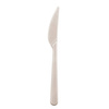 Messer aus Mater-Bi, beige, 17,5 cm, 25 Stück