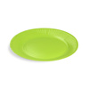 Runder Pappteller, grün, Durchmesser 23 cm, 10 Stück