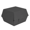 Thermobox für Burger, schwarz, Größe „M“, 13 x 12,5 x 9 cm, 50 Stück