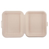 Zuckerrohr-Menübox, ungeteilt, zweilagig, 1500 ml, 24,1 x 21 x 4 cm, 50 Stück