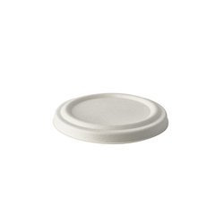 Deckel für Suppentassen aus Zuckerrohr, 350 ml, Durchmesser 10 cm, 50 Stück