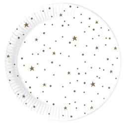 Pappteller „Weihnachtskranz“, 23 cm, 8 Stück