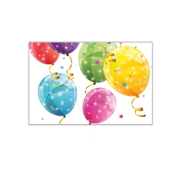 Papiertischdecke „Sparkling Balloons“, 120 x 180 cm, 1 Stück