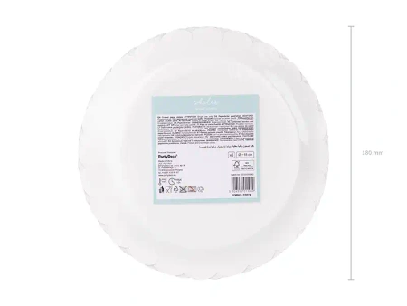Runder Pappteller „Unicorn Party“, Durchmesser 18 cm, 8 Stück