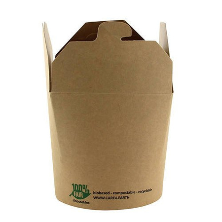 Kraft-Snackbox 760 ml, 9,8 x 10 x 8,8 cm, 25 Stück