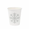 Weißer Pappbecher, Dispersionsbeschichtung, „Winter“, 250 ml, Durchmesser 80 mm, 50 Stück