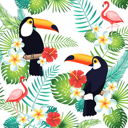 3-lagige Servietten „Toucan 1/4“, 40 x 40 cm, 20 Stück