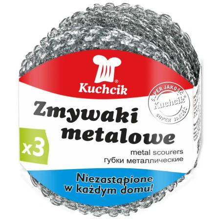 Kuchcik Metall-Scheuerschwämme, 3 Stück