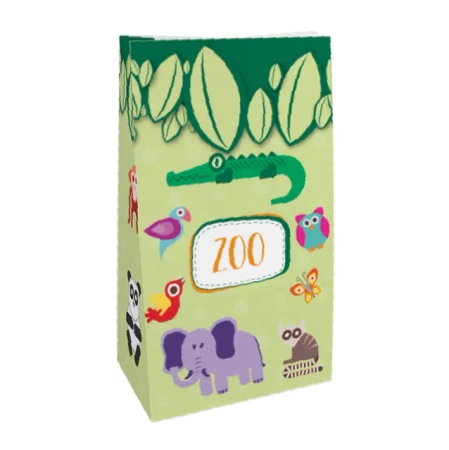Papiertüte „ZOO“, 14 x 8 x 24 cm, 50 Stück