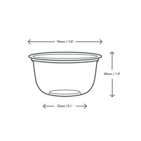 Dessertbecher Bella Pot, 250 ml, Durchmesser 96 mm, 50 Stück