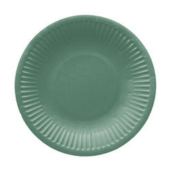 Runder Pappteller „Dark Green“, Durchmesser 18 cm, 8 Stück