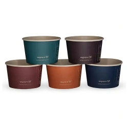 Papierbecher für Desserts und Eis, 180 ml, Durchmesser 90 mm, 50 Stück
