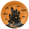 Runder Pappteller „Funny Halloween“, Durchmesser 23 cm, 8 Stück