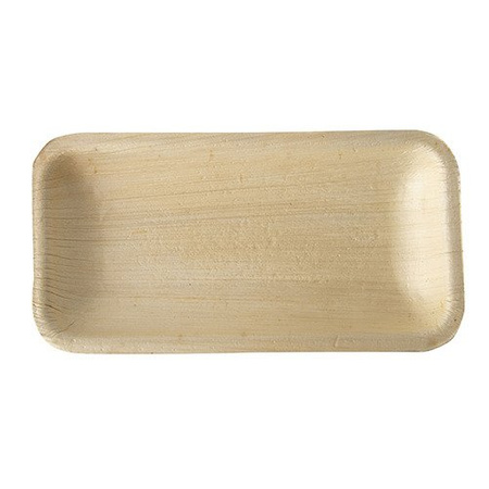 Tablett aus Palmblättern, 24 x 16,5 x 2 cm, 25 Stück