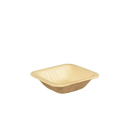 Schälchen aus Palmblättern, 40 ml, 8 x 8 x 2 cm, 25 Stück