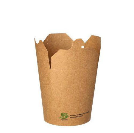 Kraft-Snackbox 470 ml, 9,8 x 8,2 x 7 cm, 25 Stück