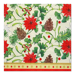 3-lagige Servietten „Winterly“ 1/4, 33 x 33 cm, 100 Stück