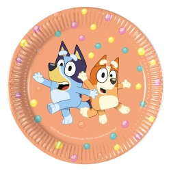 Pappteller „Bluey“, 20 cm, 8 Stück