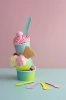 Papierbecher für Desserts und Eis, 180 ml, Durchmesser 90 mm, 50 Stück