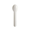 Weiße Papierslöffel für Kaffee, 13 cm, 100 Stück